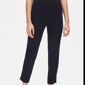 Eileen Fisher ORGANIC COTTON SLIM ANKLE PANTS